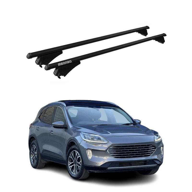 Menabo Dachträger Grundtäger für Ford Kuga mk3 2019-2025 75kg Alu Schwarz 2 tlg