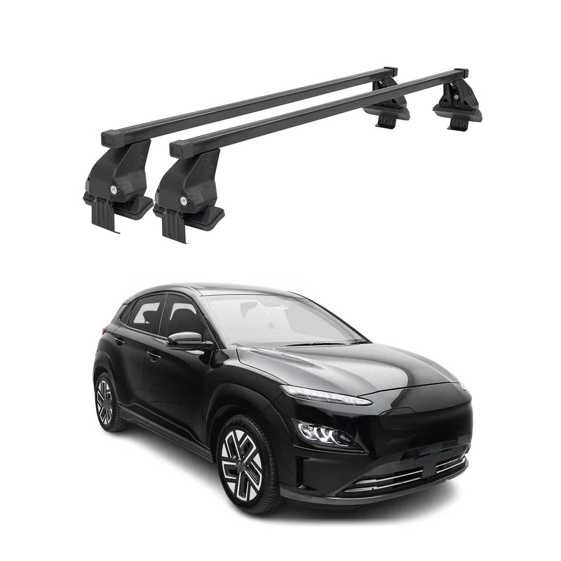 Menabo Dachträger Grundtäger für Hyundai Kona Hybrid 2019-2025 50kg Schwarz 2x