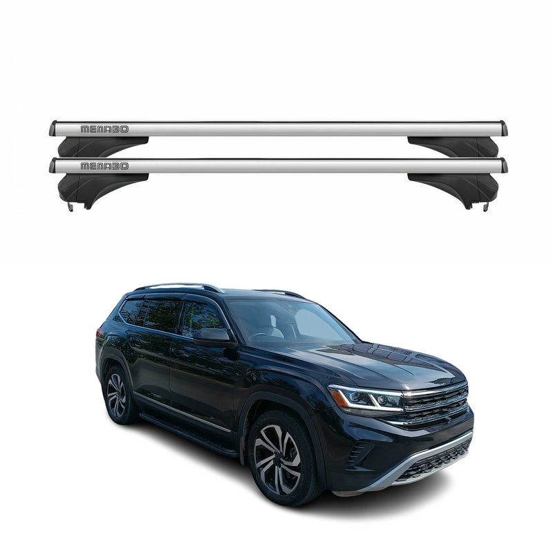 Menabo Dachträger Grundtäger für VW Atlas 2019-2025 Aluminium Silber 2 tlg