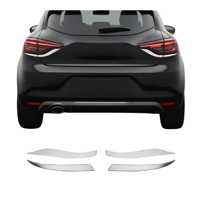 Rücklicht Leisten Heckleuchte für Renault Clio 2019-2025 Edelstahl Silber 4tlg