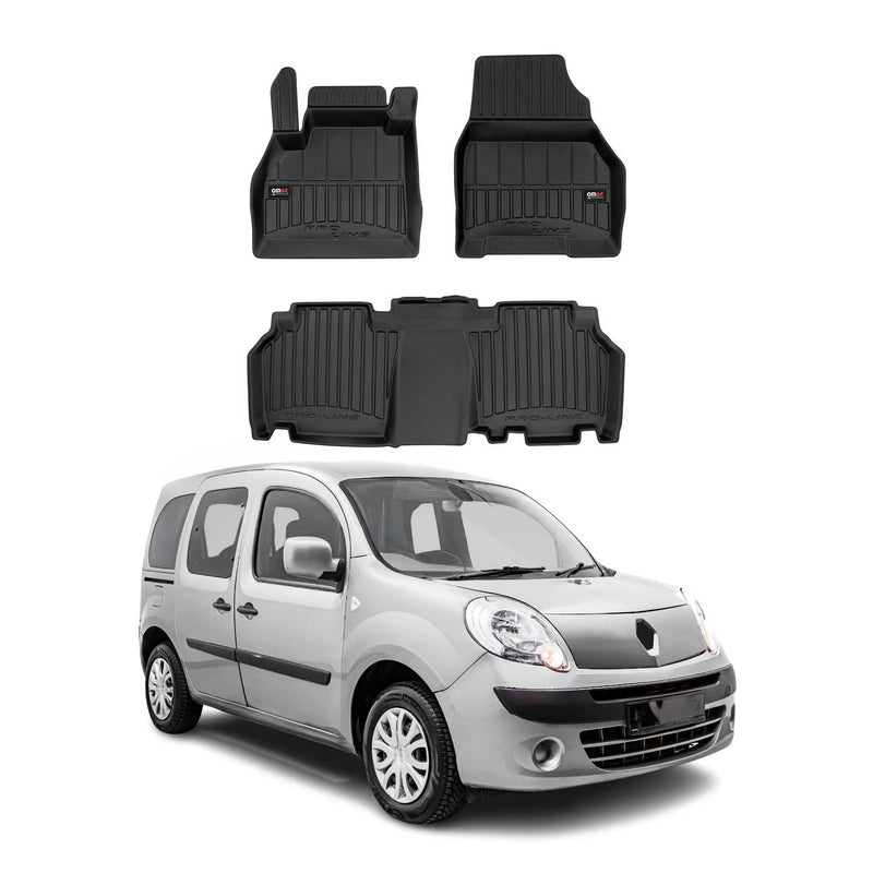 OMAC Gummi Fußmatten für Renault Kangoo 2007-2021 Premium TPE Automatten 3tlg