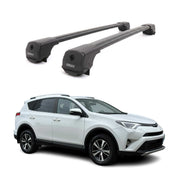 Dachträger Grundträger für Toyota RAV4 IV 2013-2018 Aluminium 75kg Schwarz 2tlg