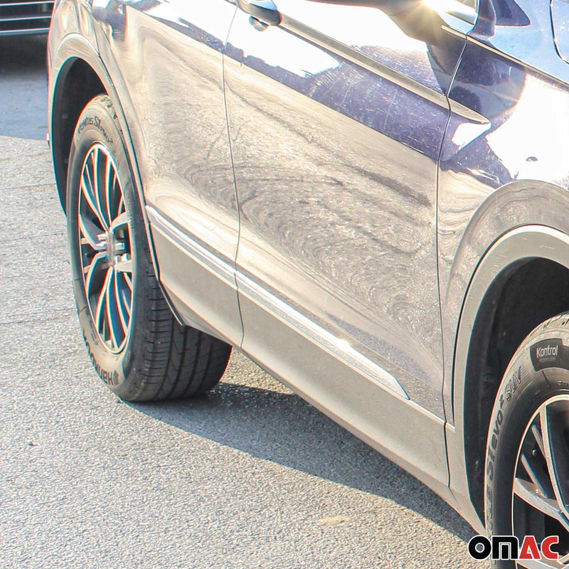 Seitentürleiste Türschutzleiste für VW Tiguan Allspace 2016-2024 Edelstahl 4x