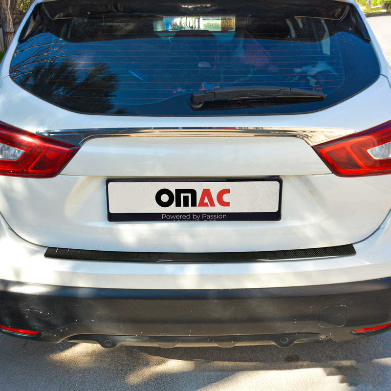 Ladekantenschutz Stoßstangenschutz für Nissan Qashqai J11 2014-2017 Kohlefaser