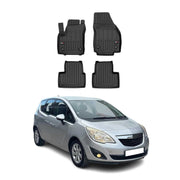 OMAC Gummi Fußmatten für Opel Meriva B 2010-2017 Premium TPE Automatten 4tlg