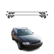 Menabo Dachträger Grundtäger für Audi A6 4B Allroad 1999-2005 90kg Alu Silber 2x