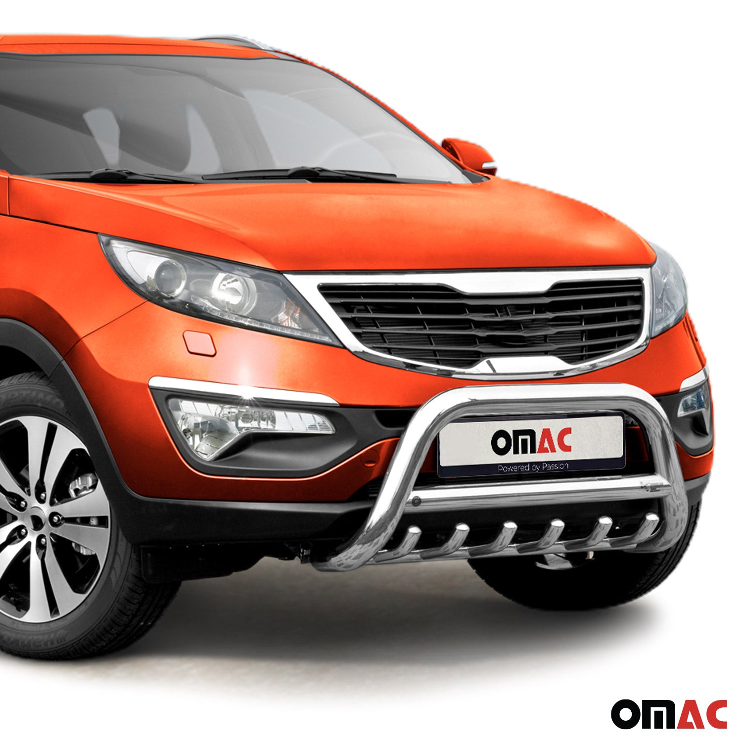 Frontbügel Frontschutzbügel für Kia Sportage 2010-2015 mit ABE Rammschutz Silber