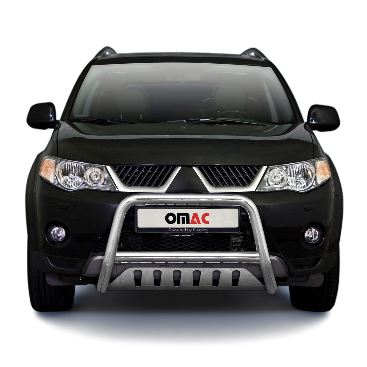 Frontbügelschutz Frontschutzbügel für Mitsubishi Outlander 2007-2010 ABE Silber