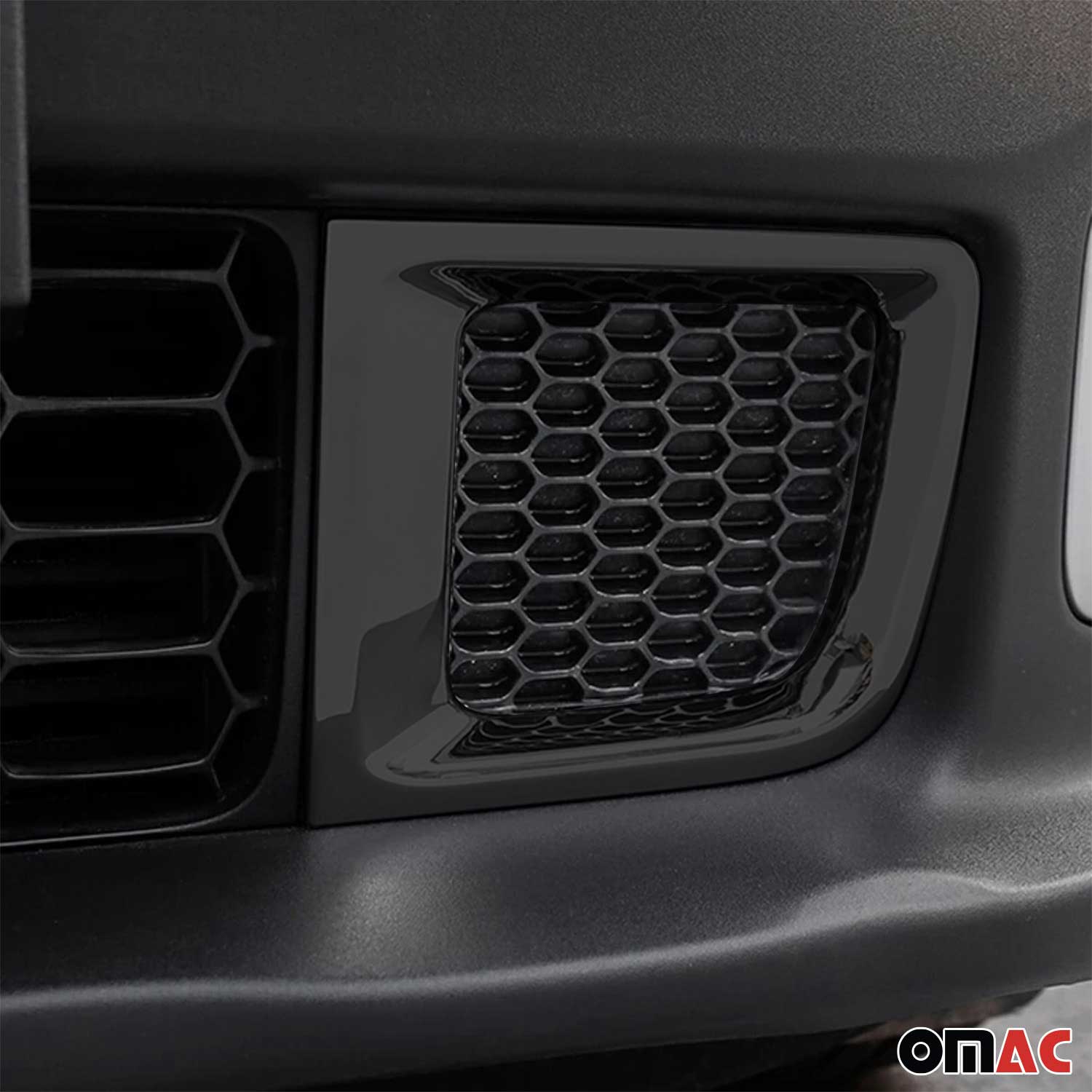 Kühlergrill Leisten Grillleisten für Jeep Renegade 2015-2019 Chrom ABS Dunkel 2x