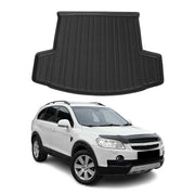 Kofferraumwanne Laderaumwanne für Chevrolet Captiva 2006-2015 Gummi TPE Schwarz