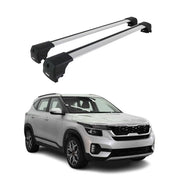 Dachträger Gepäkträger für KIA Seltos 2019-2026 Silber Alu 2 tlg