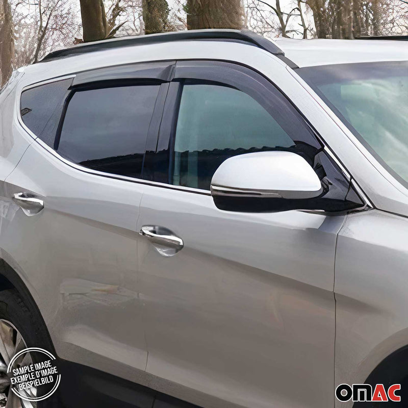 4x Windabweiser Regenabweiser für Hyundai Tucson 2015-2020 Acryl Dunkel