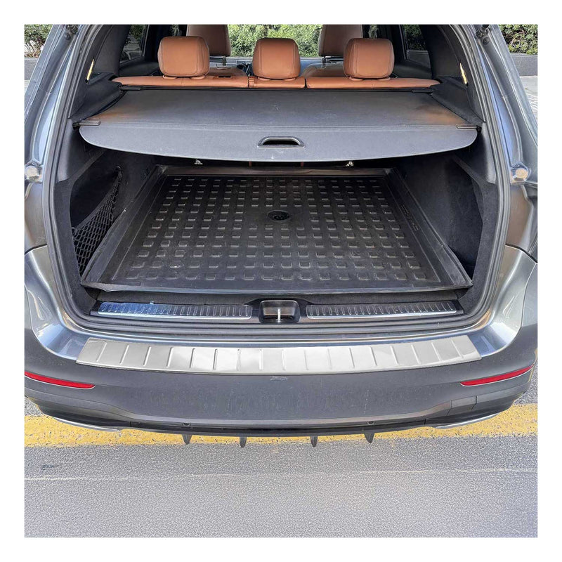 Ladekantenschutz Stoßstangenschutz für Mercedes GLC X253 2015-25 Edelstahl Chrom