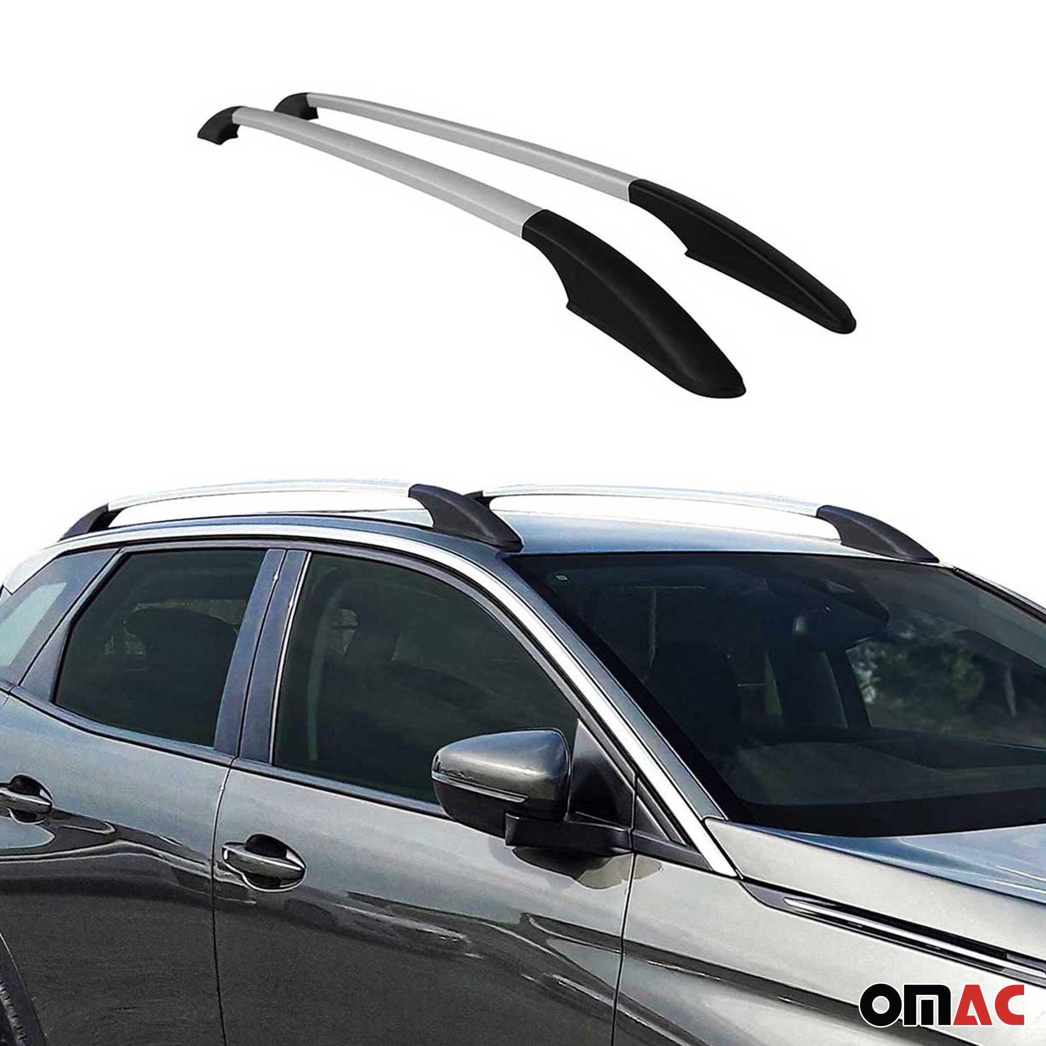 Dachreling Relingträger für Fiat Panda 2003-2012 Aluminium Silber 2 tlg