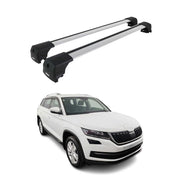 Dachträger Grundtäger für Volvo V90 2016-2025 75kg Aluminium Silber 2 tlg