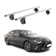 Alu Dachträger für Lexus ES VII XZ10 2019-2025 TÜV T-Nut 75 kg 2tlg Silber