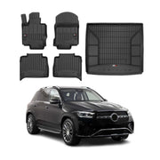 OMAC Fußmatten & Kofferraumwanne Set für Mercedes GLE V167 2019-2026 Gummi 5x