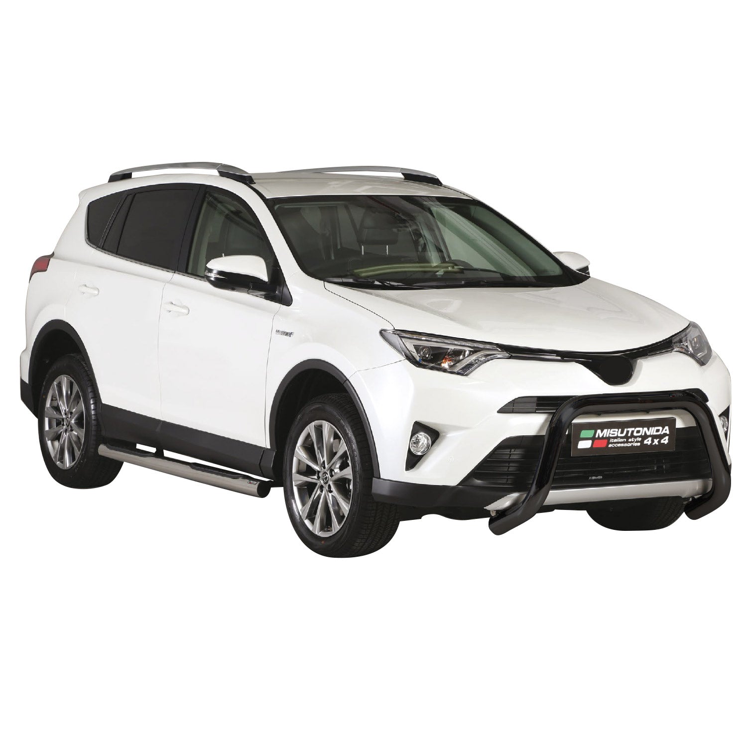 Frontbügel Frontschutzbügel für Toyota RAV4 Hybrid One 2016-2018 ø76 Schwarz