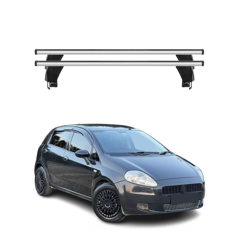 Menabo Dachträger Grundtäger für Fiat Grande Punto 2005-2012 5tür 50kg Silber 2x