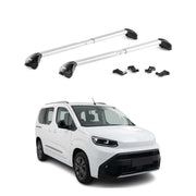 Dachträger für Toyota Proace City Verso 2023-2026 Facelift Alu Silber 2 tlg ABE