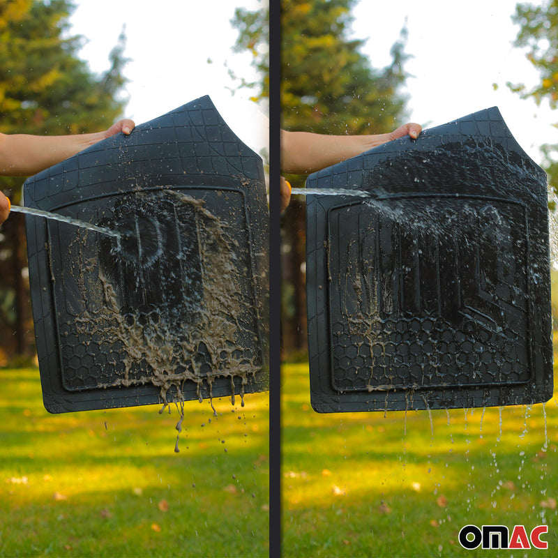 Fußmatten Gummimatten 3D Matte für Toyota Avensis Prius Gummi Schwarz 5tlg