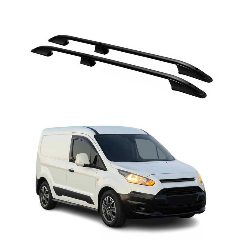 Dachreling Dachgepäckträger für Ford Connect 2014-2021 Kurzer Alu Schwarz 2x