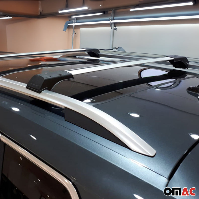 Dachträger Grundtäger für Land Rover Freelander I 1998-2006 75kg Silber Alu 2tlg