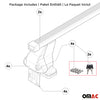 Menabo Dachträger Grundtäger für BMW 2er F46 Gran Tourer 2014-2024 TÜV Alu Grau