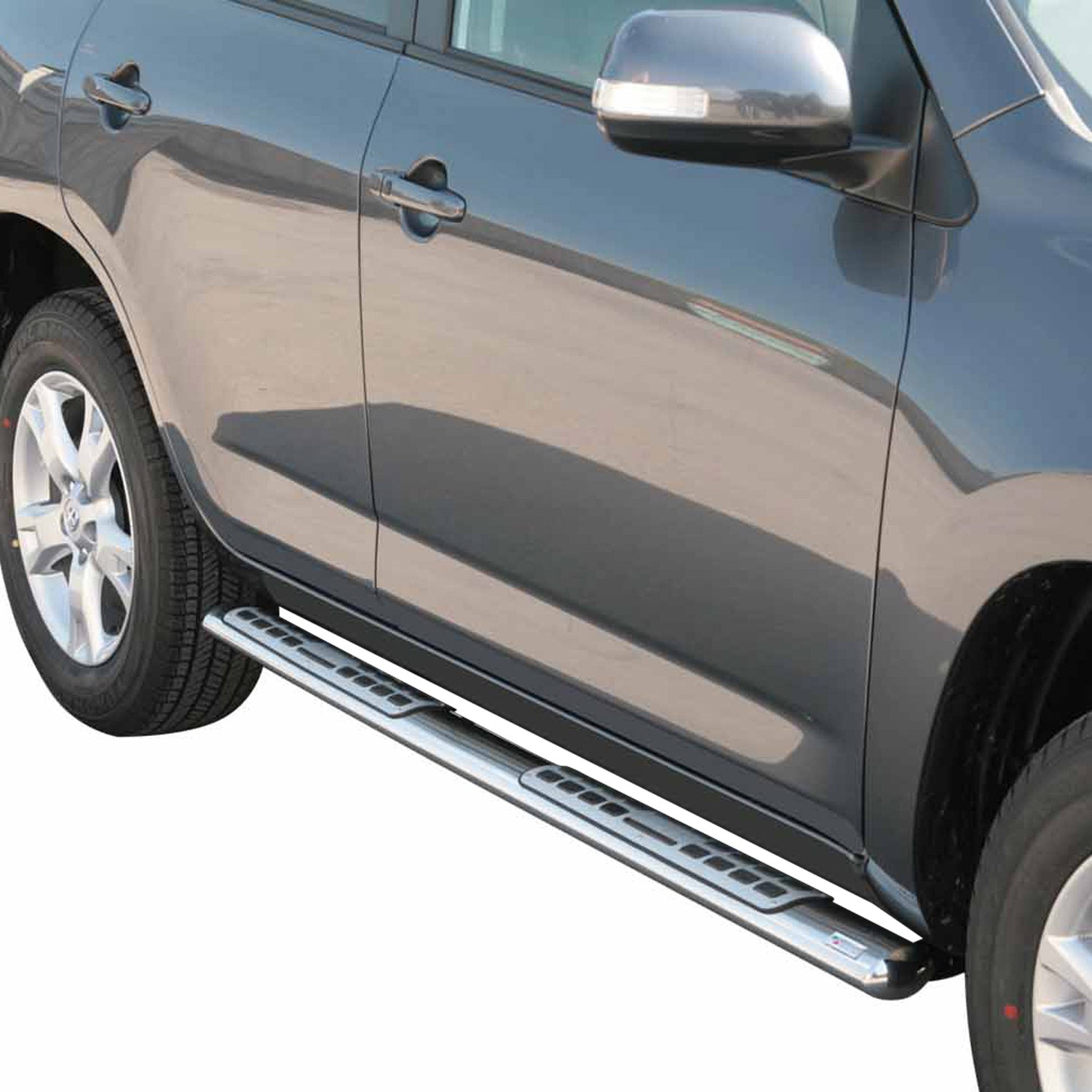 Edelstahl Seitenschweller Schwellerrohre für Toyota RAV4 XA30 2009-2010 Silber