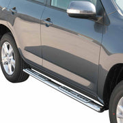 Edelstahl Seitenschweller Schwellerrohre für Toyota RAV4 XA30 2009-2010 Silber