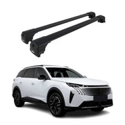 Dachträger Grundträger für Peugeot 5008 2024-2026 Schwarz Alu 2 tlg