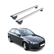 Dachträger Grundtäger für Audi A3 Sportback 2012-2020 100kg Alu Silber 2 tlg ABE