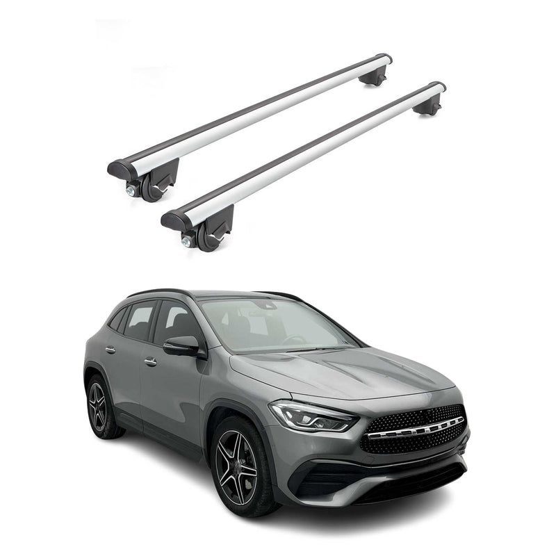 Dachträger Grundtäger für Mercedes GLA H247 2020-2025 100kg Alu Silber 2tlg ABE