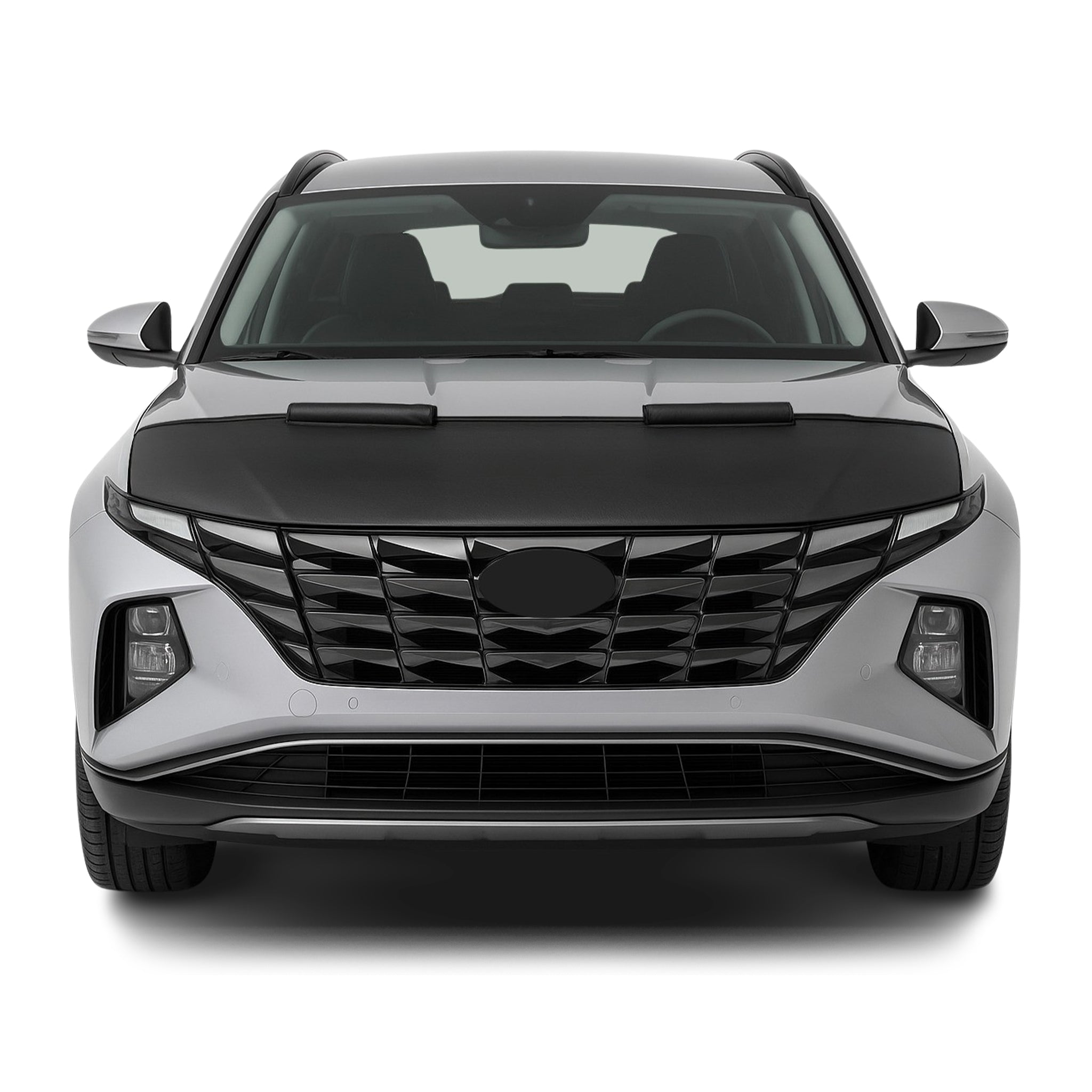 Haubenbra Steinschlagschutz Bonnet Bra für Hyundai Tucson 2022-2026 Schwarz Halb
