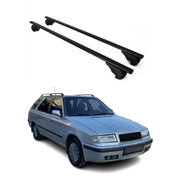 Dachträger Grundtäger für Skoda Felicia Kombi 1995-2001 75kg Metall Schwarz 2x