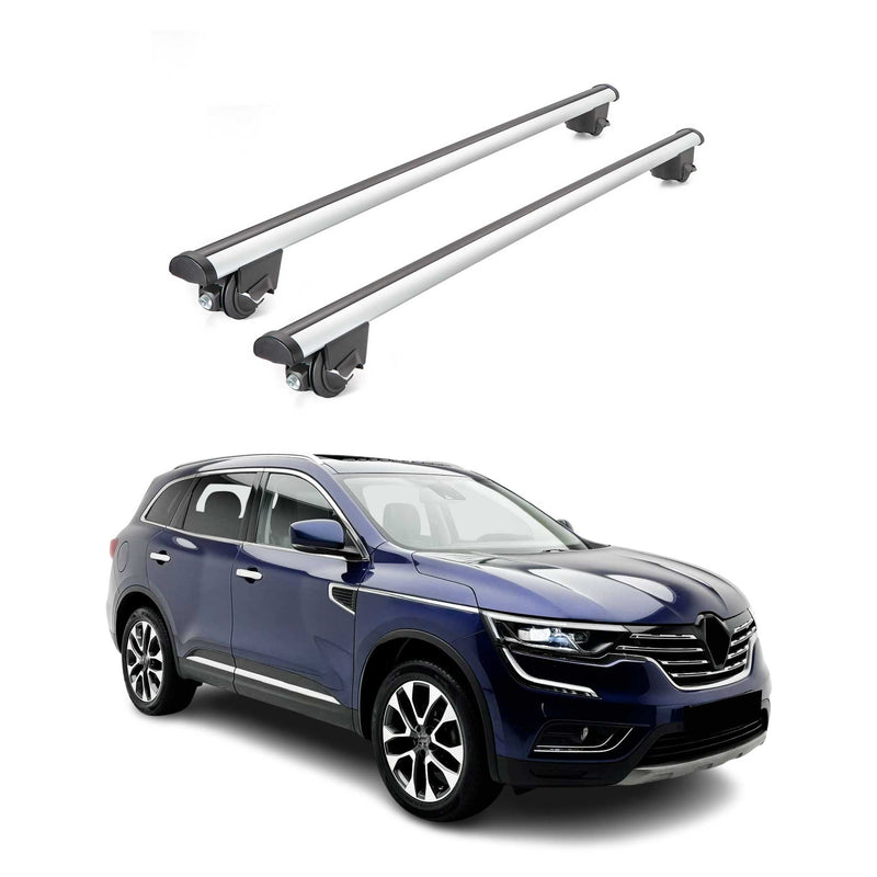 Dachträger Grundtäger für Renault Koleos mk2 2016-2025 100kg Alu Grau 2x ABE