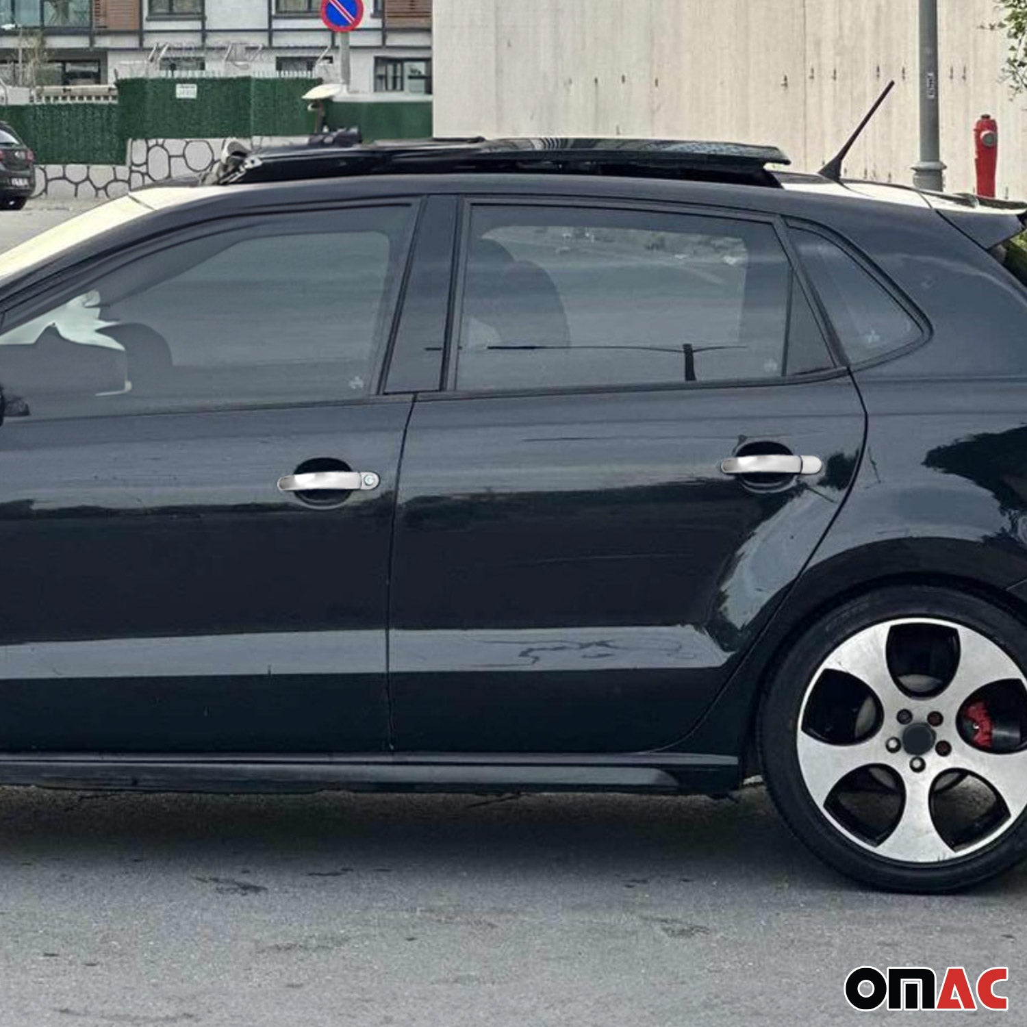 Chrom Türgriff Blende für VW Beetle Polo Gebürstet 1tlg