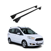 Dachträger Grundträger für Ford Transit Courier I 2014-2023 Stahl Schwarz 2tlg