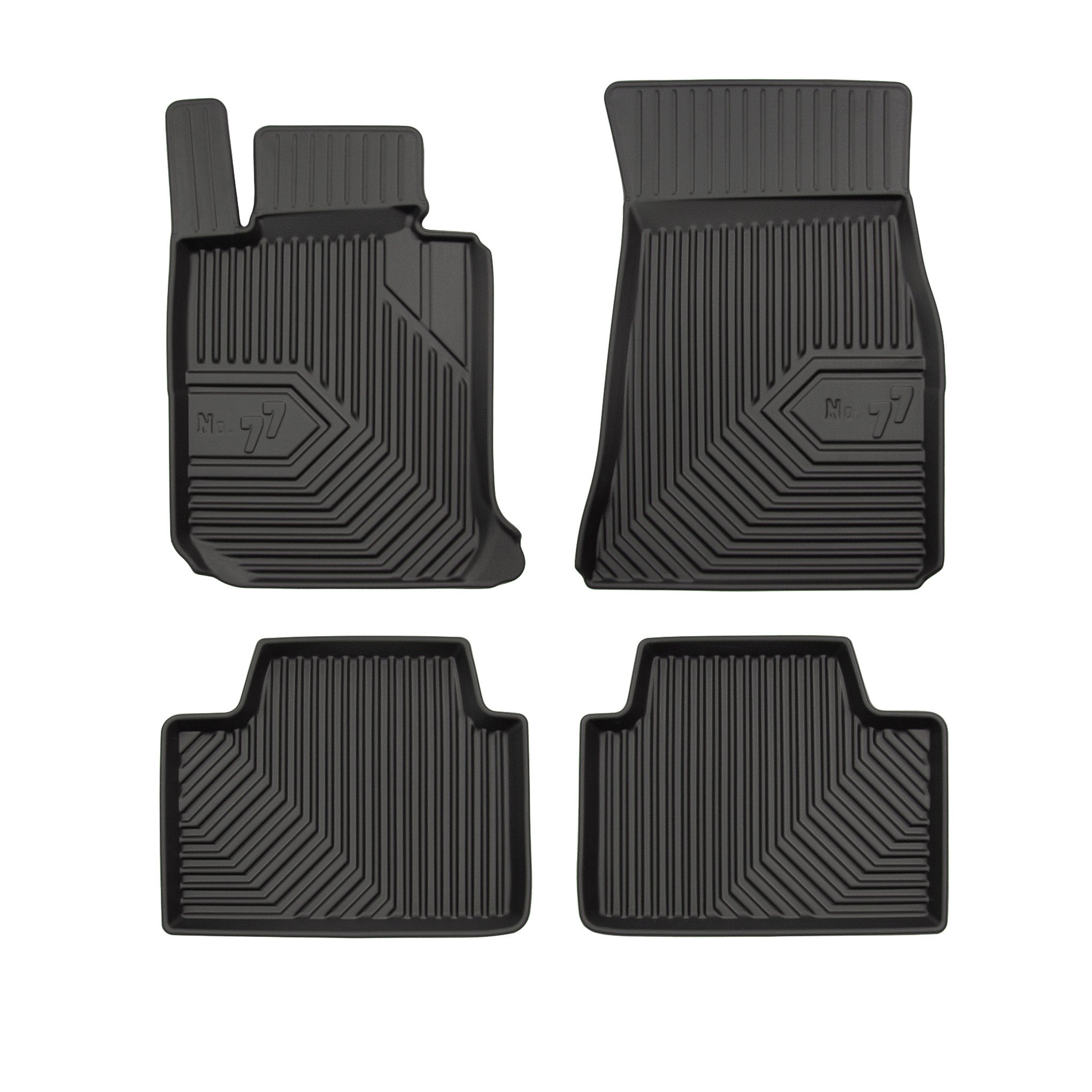 Fußmatten Gummimatten No.77 für BMW 3er G20 G21 2018-2026 TPE Schwarz 4 Teile