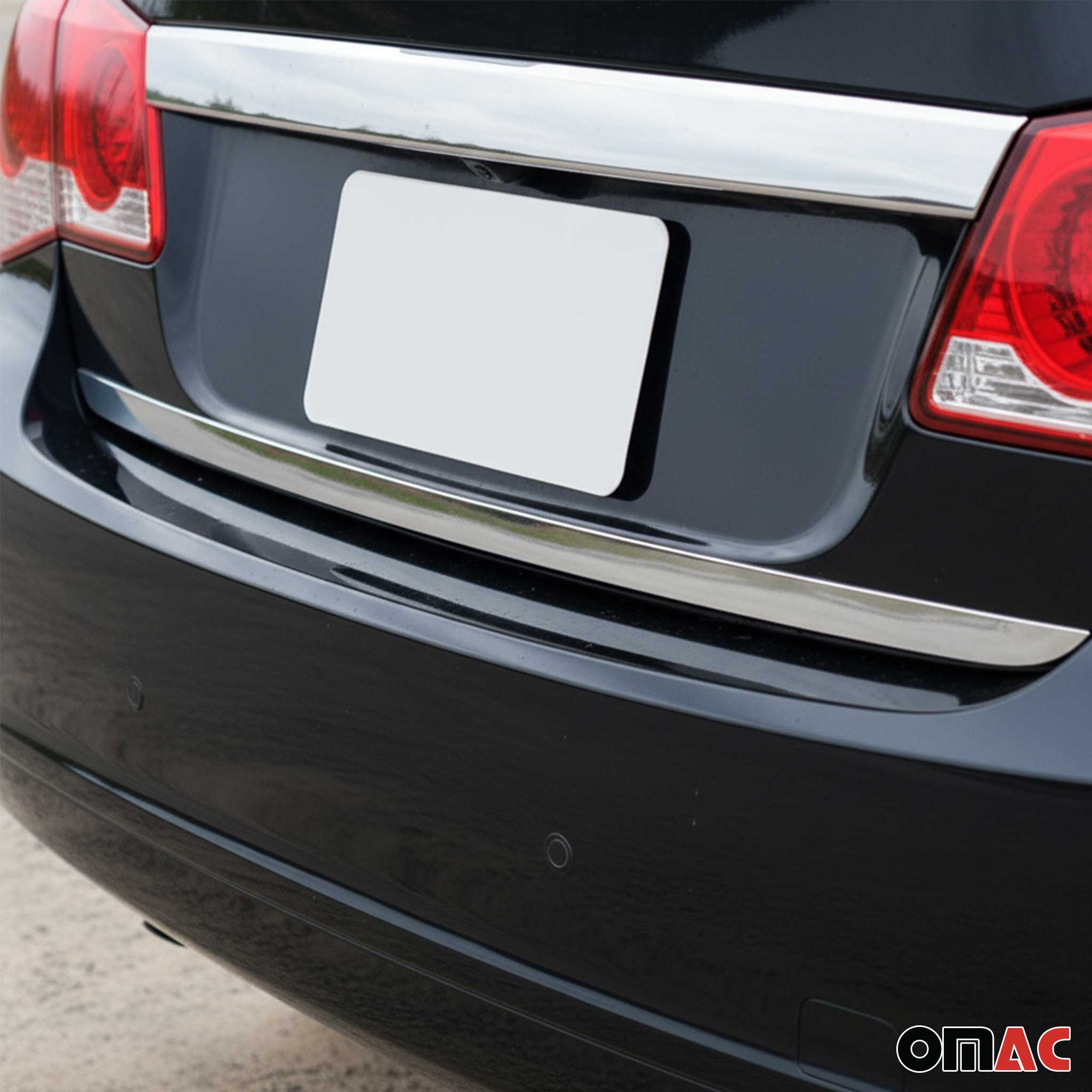 Heckleiste Kofferraumleiste Satz für Chevrolet Cruze Edelstahl Chrom 2tlg