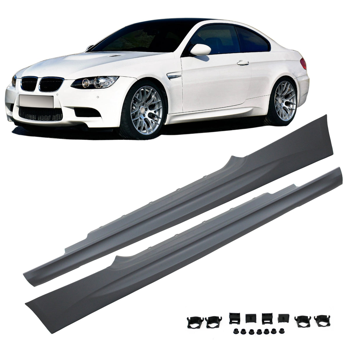 JOM Stoßstangen Kit Seitenschweller für BMW 3er 2006-2010 Sport-Design PDC