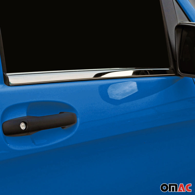 Fensterleisten Zierleisten für Mercedes Vito W447 2014-2025 Edelstahl Chrom 2x