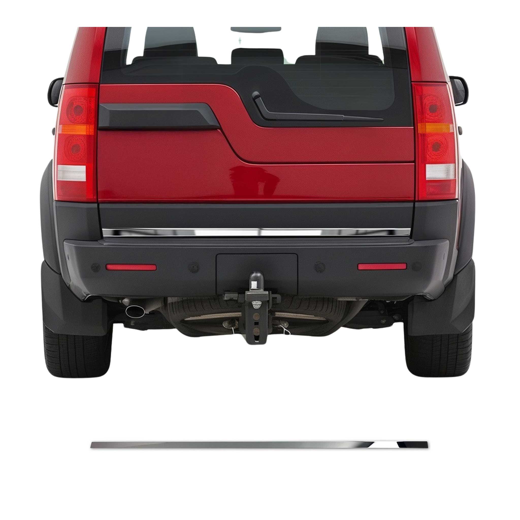 Kofferraumleiste Heckleiste für Land Rover Discovery 2004-2009 Edelstahl Chrom