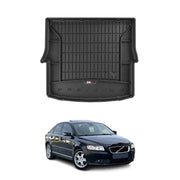 OMAC Gummi Kofferraumwanne für Volvo S40 2004-2012 TPE Laderaumwanne Schwarz