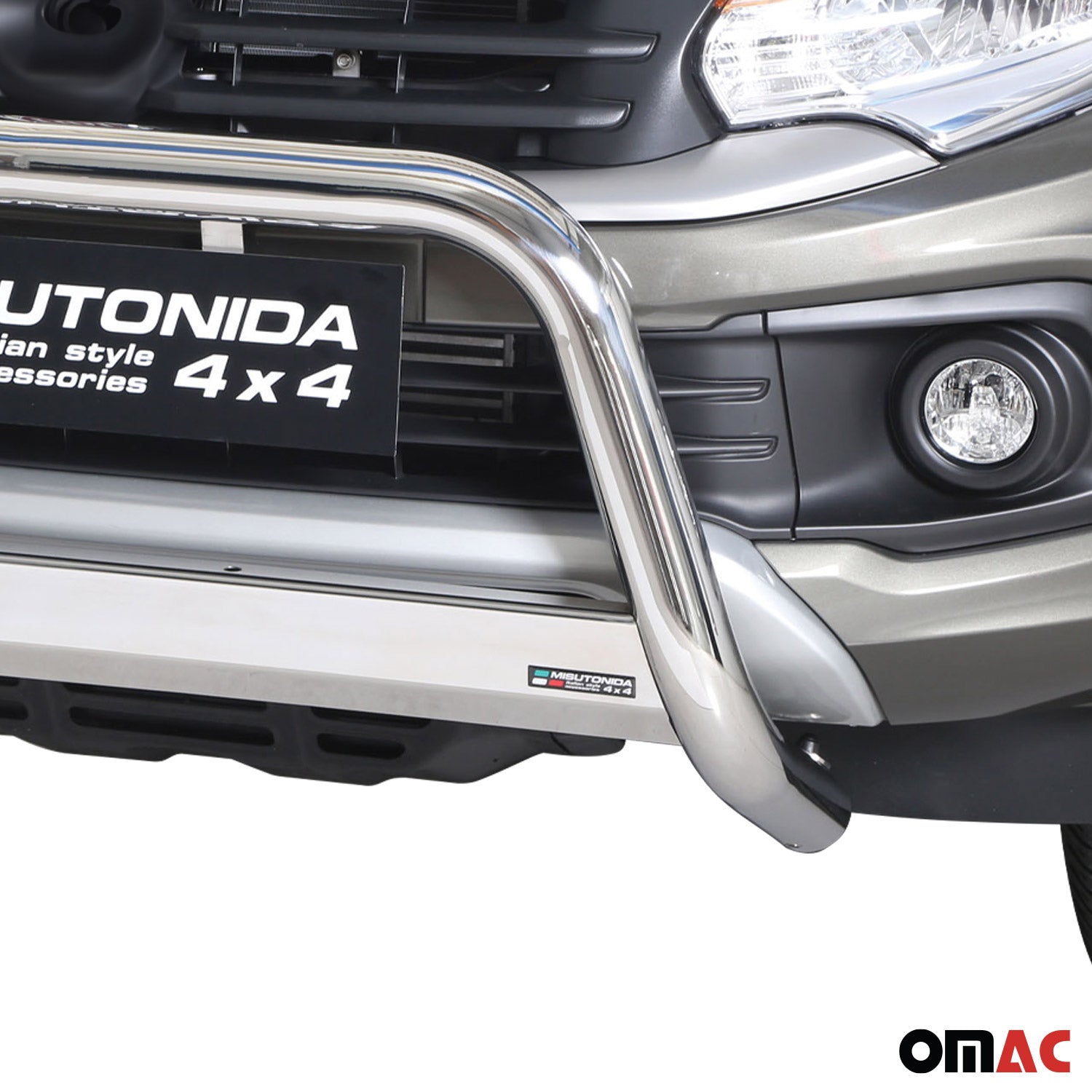 Frontbügel Frontschutzbügel für Fiat Fullback 2016-2019 ø63mm Stahl Silber