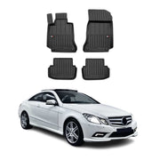 Fußmatten Gummimatte für Mercedes E-Klasse C207 2009-2017 Premium Schwarz TPE 4x