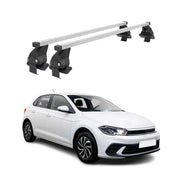 Menabo Dachträger Grundtäger für VW Polo 2021-2026 50kg Stahl Silber 2 tlg