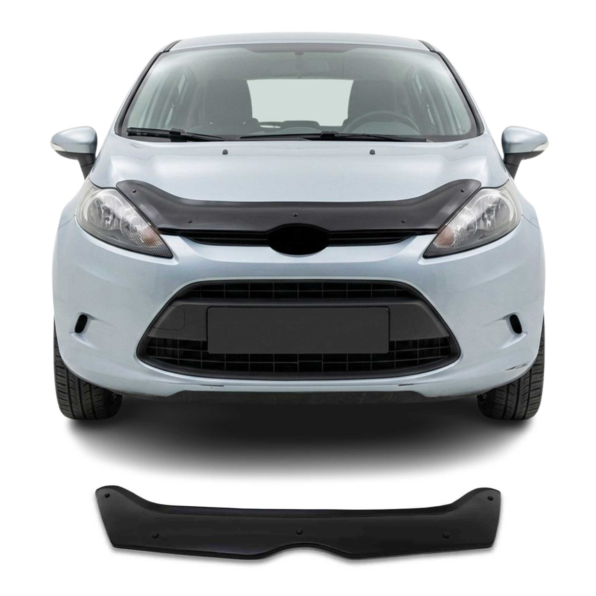 Motorhaube Deflektor Insekten Steinschlagschutz für Ford Fiesta 2008-2013 Dunkel