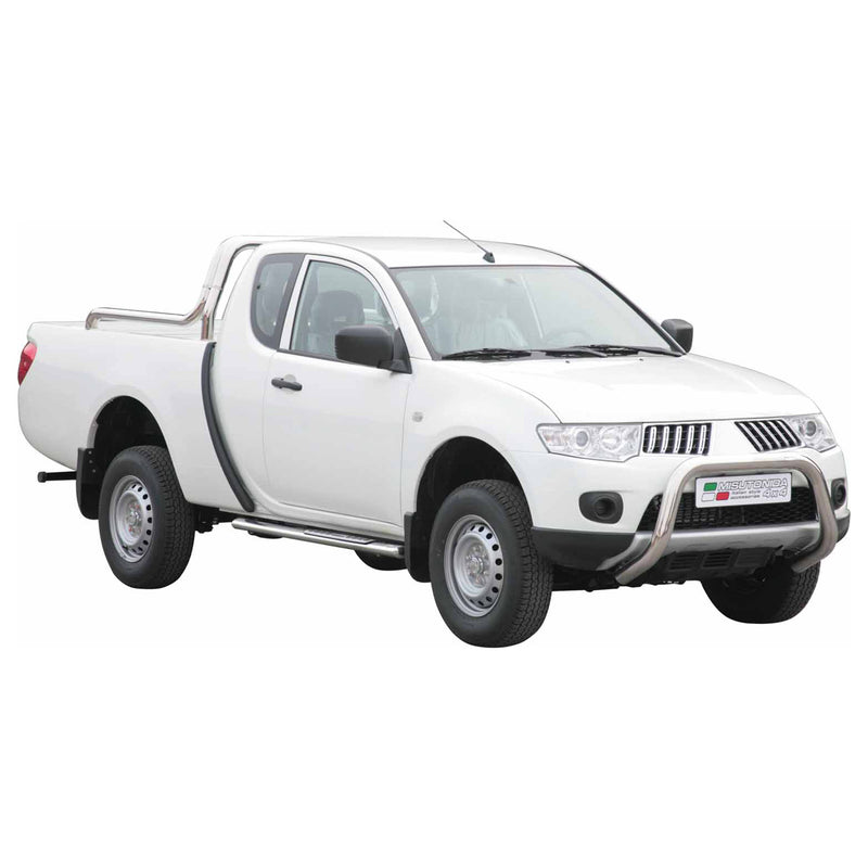 Stahl Seitenschweller Schwellerrohre für Mitsubishi L200 Club Cab 2010-2015 Grau