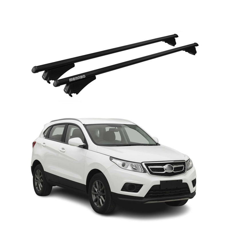 Menabo Dachträger Grundtäger für Senova x55 2017-2020 75kg Alu Schwarz 2 tlg